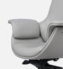 Flow Leatherette High Back Office Chair with Knee Tilt Mechanism  in Grey Colour