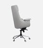 Flow Leatherette High Back Office Chair with Knee Tilt Mechanism  in Grey Colour