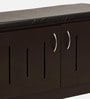 Flow Shoe Rack With Seating in Wenge Matte Finish