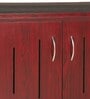 Flow Shoe Rack with Seating in Rose Wood Finish