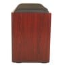 Flow Shoe Rack with Seating in Rose Wood Finish