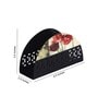 Flower Beige  & Black Steel Tissue Holder