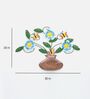 Flower Bouquet In Vase Multicolour Handmade Metal Wall Art