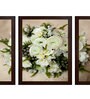 Flower Bouquet MDF Set of 3 Wall Art Panel