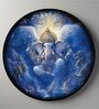 18 Inches Flower Canvas Framed Gnesha Wall Art Painting