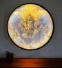 18 Inches Flower Canvas Framed Gnesha Wall Art Painting