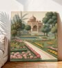 22 Inches Flower Canvas Stretched Taj Wall Art Painting