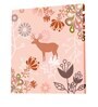 22 Inches Flower With Deer Canvas Stretched Wall Art Painting