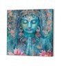 22 Inches Krishna Canvas Stretched Wall Art Printed Pinting