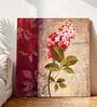 22 Inches Red Flower Canvas Stretched Wall Art Painting