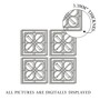 Flower Design Silver MDF Jharokha