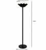 Flower Floor Lamp With Ball Colour Black