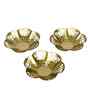 Flower Lotus Cut Tealight Holder Set of 3