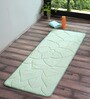 Green Flower Micro Yoga Mat