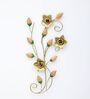 Flower Multicolour Handmade Metal Wall Art
