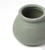 (1Pc) Grey Ceramic Decorative Vase For Home Decor