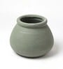 (1Pc) Grey Ceramic Decorative Vase For Home Decor