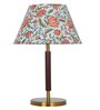 Flower Print Metal Base Table Lamp