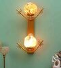 Flower Metal Novelty Wall Light (Gold)