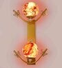 Flower Metal Novelty Wall Light (Gold)