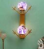Flower Metal Novelty Wall Light (Gold)