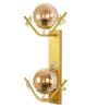 Flower Metal Novelty Wall Light (Gold)