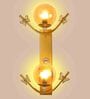 Flower Metal Novelty Wall Light (Gold)