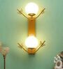 Flower Metal Novelty Wall Light (Gold)