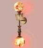 Flower Metal Novelty Wall Light (Black)
