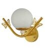 Flower Metal Novelty Wall Light (Gold)