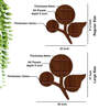 Flower Shape Walnut Wood Wall Shelf