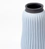 (1Pc) Blue Ceramic Flower Vase For Living Room Decor