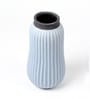(1Pc) Blue Ceramic Flower Vase For Living Room Decor