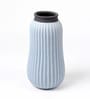 (1Pc) Blue Ceramic Flower Vase For Living Room Decor