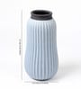 (1Pc) Blue Ceramic Flower Vase For Living Room Decor