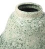 (1Pc) Green Ceramic Decorative Vase For Living Room Decor