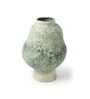 (1Pc) Green Ceramic Decorative Vase For Living Room Decor