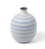 (1Pc) Blue Ceramic Vase For Table Decor
