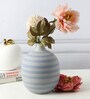 (1Pc) Blue Ceramic Vase For Table Decor
