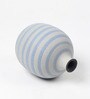 (1Pc) Blue Ceramic Vase For Table Decor