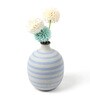 (1Pc) Blue Ceramic Vase For Table Decor