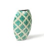 (1Pc) Blue Mother Of Pearl Decorative Vase For Living Room Decor