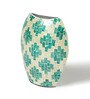 (1Pc) Blue Mother Of Pearl Decorative Vase For Home Decor