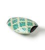 (1Pc) Blue Mother Of Pearl Decorative Vase For Home Decor