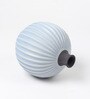 (1Pc) Blue Ceramic Flower Pot For Living Room Decor