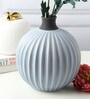 (1Pc) Blue Ceramic Flower Pot For Living Room Decor