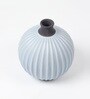 (1Pc) Blue Ceramic Flower Pot For Living Room Decor