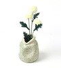(1Pc) Green Ceramic Flower Pot For Living Room Decor