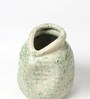 (1Pc) Green Ceramic Flower Pot For Living Room Decor