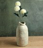 (1Pc) Green Ceramic Flower Vase For Living Room Decor